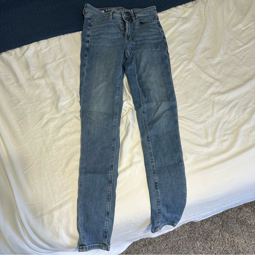American Eagle Outfitters High Rise Skinny Jeans Tall Long